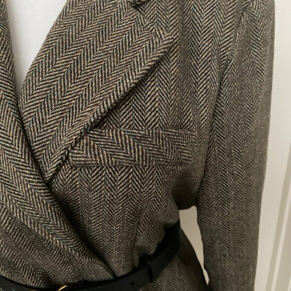 New Winter Single Breast notched collar long-sleeved Woolen Blazer Jacket Suit - Picture 4 of 7